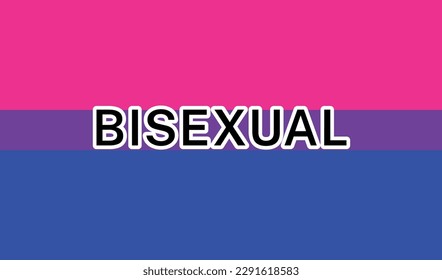 View of International Bisexual Pride Flag