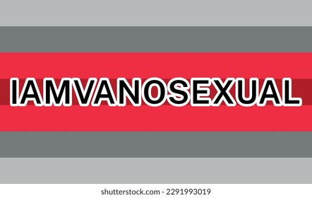 View of International Iamvanosexual Pride Flag