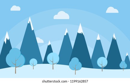 view landscape winter background 3