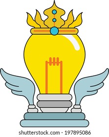 The view of light bulb 