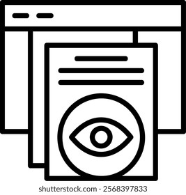 View Line Vector Icon Design