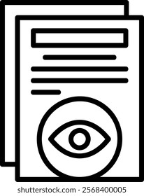 View Line Vector Icon Design