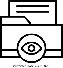 View Line Vector Icon Design