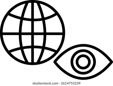 View Line Vector Icon Design