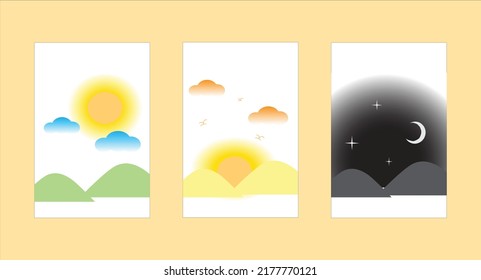 Ver fondo vectorial pacífico de naturaleza
