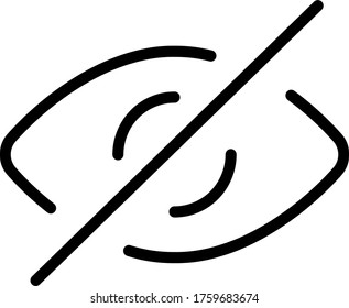 view off icon vector for web and apps
