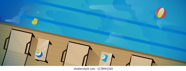 View over the indoor pool. panorama