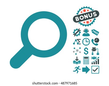 View pictograph with bonus pictograph collection. Vector illustration style is flat iconic bicolor symbols, soft blue colors, white background.