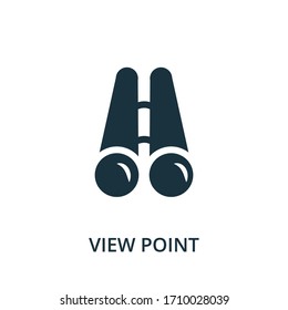 View Point Icon. Simple Element From Navigation Collection. Filled View Point Icon For Templates, Infographics And More.