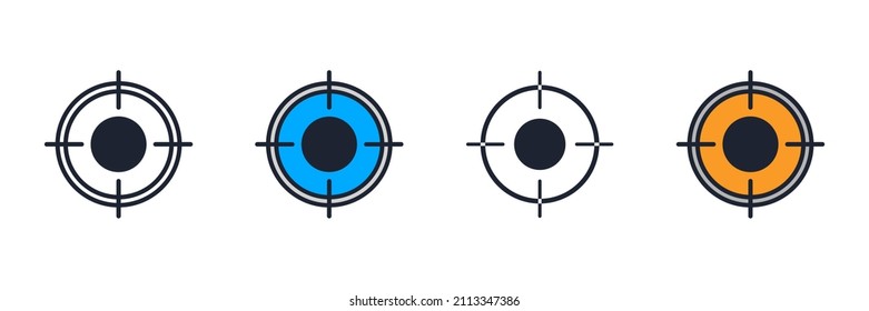 View point. location icon symbol template for graphic and web design collection logo vector illustration