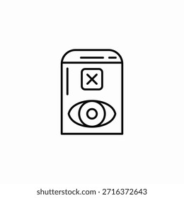 Ver icono de eliminación Vector de signo