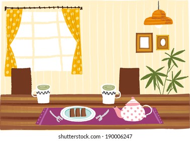 The view of room landscape 