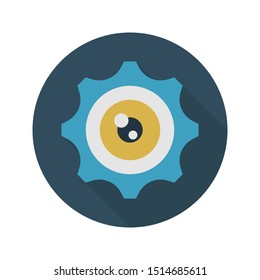 view setting glyph flat vector icon