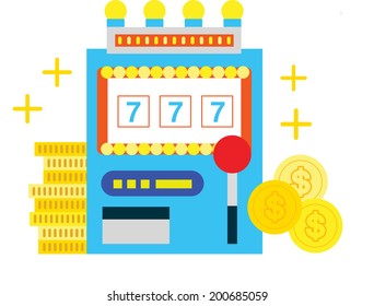 The view of slot machine 