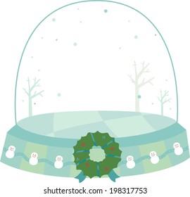 The view of snow ball 
