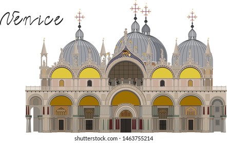 View of St Mark's Basilica (San Marco) in Venice, Italy