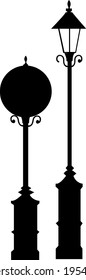 The view of street lamp 