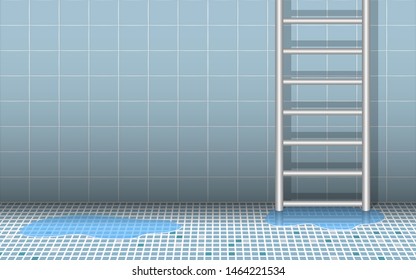view of swimming pool without water