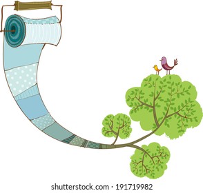 The view of toilet paper 