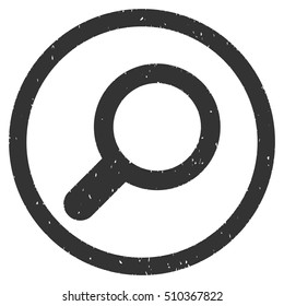 View Tool rubber seal stamp watermark. Icon vector symbol with grunge design and corrosion texture. Scratched gray ink sign on a white background.
