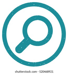 View Tool rubber seal stamp watermark. Icon vector symbol with grunge design and dirty texture. Scratched soft blue ink emblem on a white background.