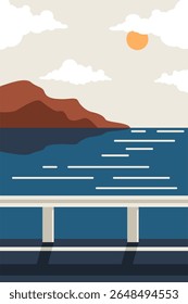 Ver la parte superior de la ilustración de carretera