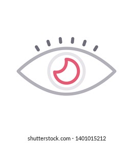 view vector color line icon