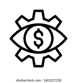 view vector color line icon 