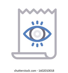 view vector color line icon 