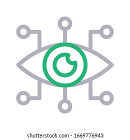 view vector color line icon 
