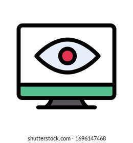 ver icono de color plano vectorial 