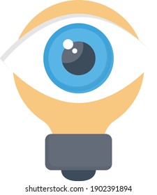 view vector flat colour icon