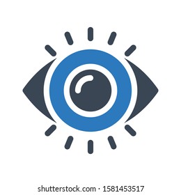 view vector glyph color icon  
