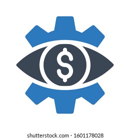 view vector glyph color icon 