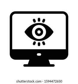 view vector glyph flat icon 