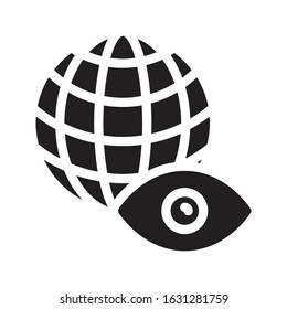 view vector glyph flat icon 