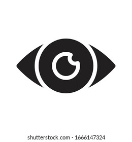 view vector glyph flat icon 