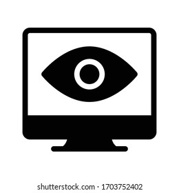 view vector glyph flat icon 