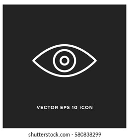 View vector icon, eye icon