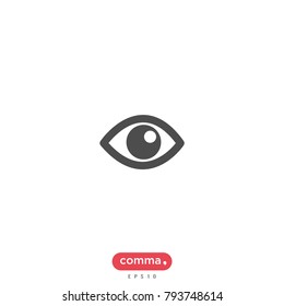 View vector icon, eye symbol