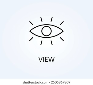 Ver Vector, Icono O Logo Ilustración De Símbolo De Signo