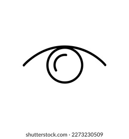 View Vector Icon, Outline style, isolated on white Background.