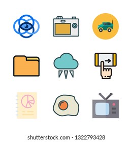 view vector icon set