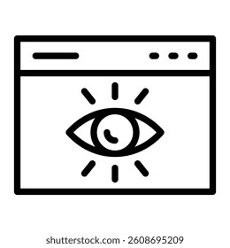 View Vector Line Icon Design