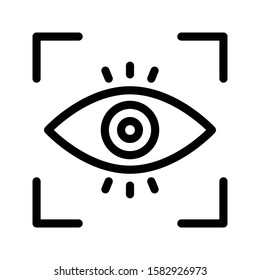 view vector thin line   icon 