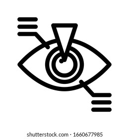 view vector thin line icon 