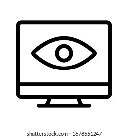 view vector thin line icon 