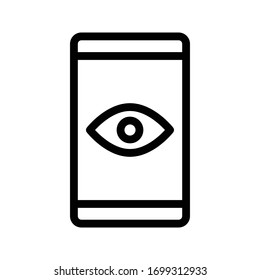 view vector thin line icon 