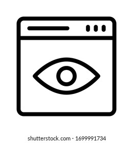 view vector thin line icon 