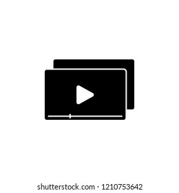 View videos icon. Element of marketing. Premium quality graphic design icon. Signs and symbols collection icon for websites, web design, mobile app on white background